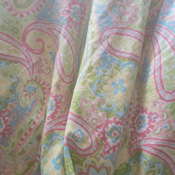 Queen duvet Custom Paisley Heavy fabric Pink green blue FIRM PRICE - Picture 7 of 16